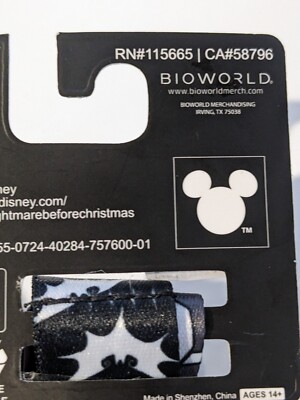 The Nightmare Before Christmas 25th Jack Head Charm ID Badge