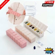 Weekly Pill Box Medicine Storage Box Portable Mini Storage Case for Home &Travel