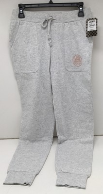 Vans Off The Wall Unisex Sweatpants with Drawstring Heather Gray S NWT
