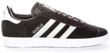 Image of Adidas Lace Up Gum Outsole Lace Up Womens Trainer In Black Blue UK 3 - 8