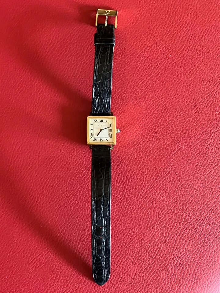 Cartier Pre-Must Ladies Square Tank Watch - Not Working, Needs Repair - Image 2 of 4