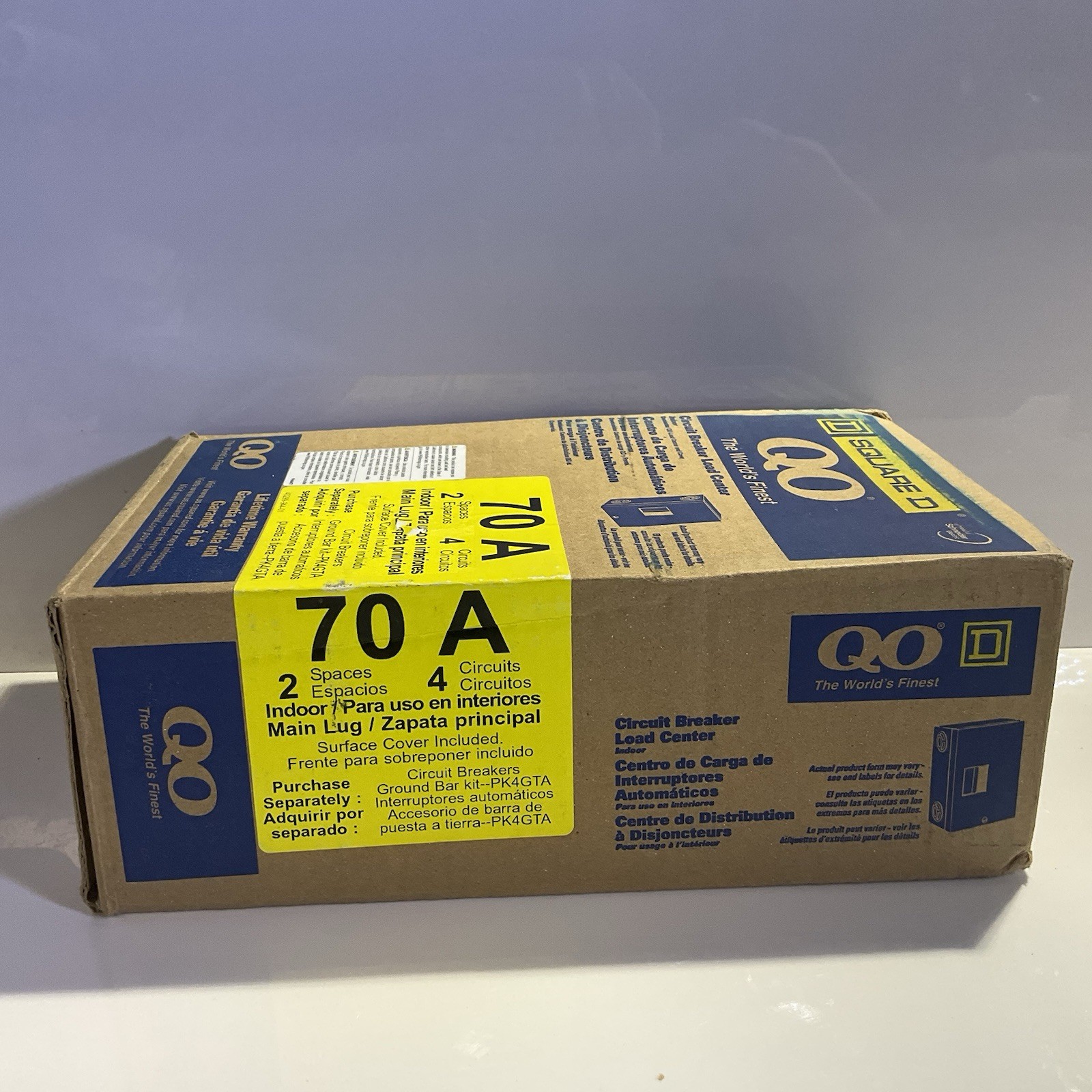 Square D Circuit Breaker Load Center 70 AMP Indoor 2 Spaces/4 Circuits