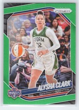 Alysha Clark - 2025 Prizm WNBA - Green Prizms #129 - Washington Mystics