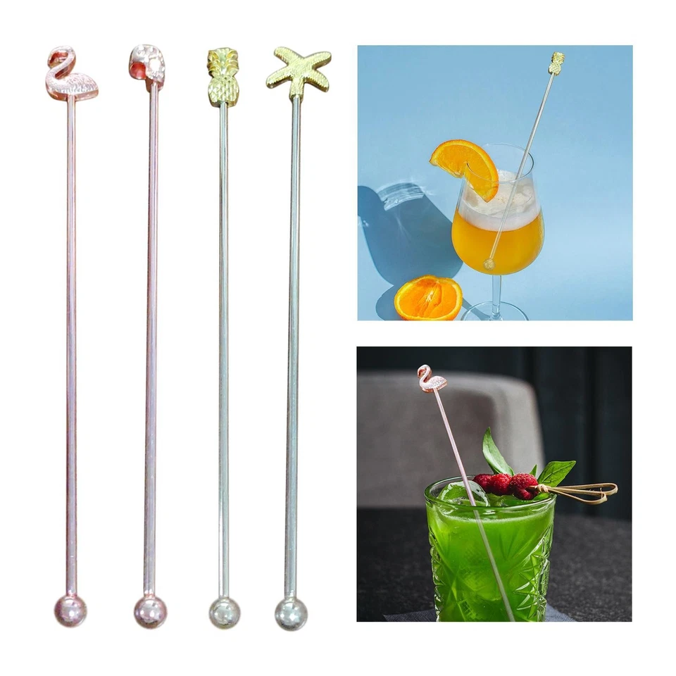 Cuillères à mélanger en acier inoxydable, cuillère à shaker à cocktail - Photo 1/1