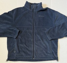 COLUMBIA Mount Grant - Men's Fleece Full Zip Blue Jacket - Size X-Large
