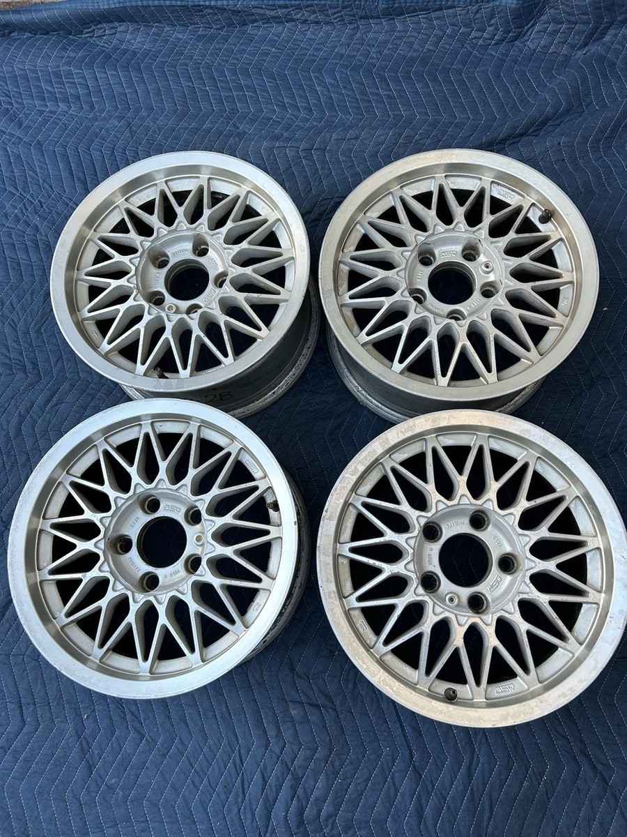 Vtg BMW MSW Type 1969 Mesh Wheels By OZ 15x7 Set Of 4 Rims E28 