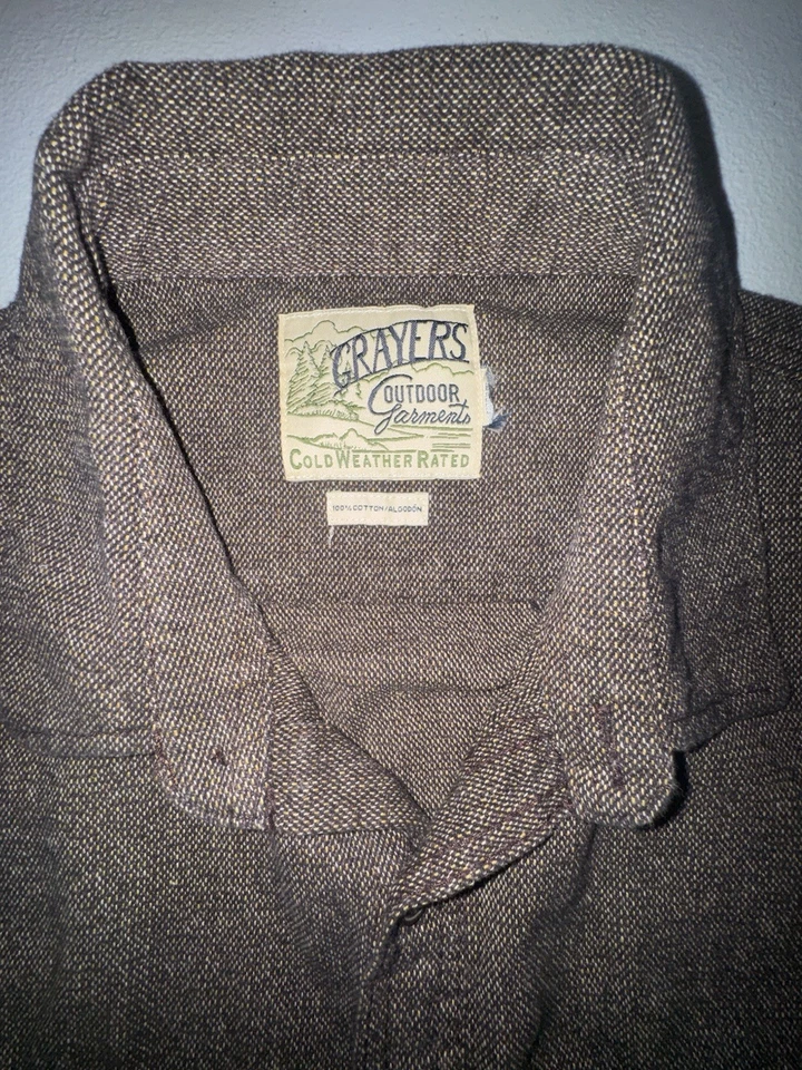 Grayers Utility 夹克男式 XL 冷天气评级棕色农场家务户外 — 第 3/4 张图片