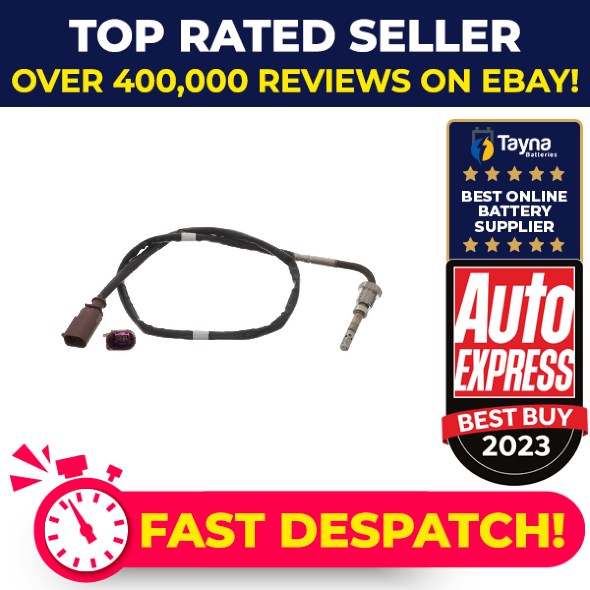 Exhaust Temperature Sensor fits VW JETTA Mk3, Mk4 Before DPF 1.6D 2.0D 05 to 15