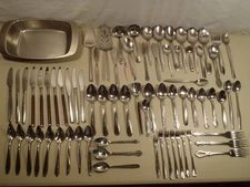Vintage Stainless Steel Kitchen Lot Flatware Dish Fork Spoon Knife Serving Ladle