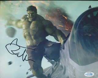 Mark Ruffalo signed Avengers 8x10 photo ACOA Coa