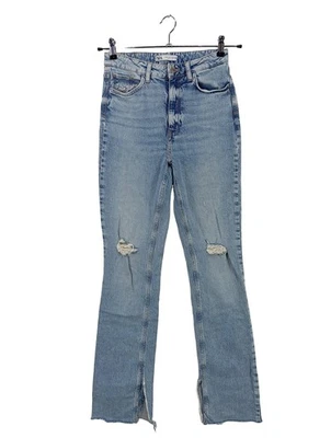 ZARA Jeans boyfriend Dames Jeans T EU 36 bleu style mode des rues - Photo 1/4
