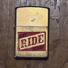 Zippo Lighter “Eat Ride Sleep” 2004 Lighter