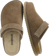 Women'S Boulder Genuine Leather Suede Clog – Lightweight EVA Sole, Memory Foam I