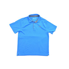 Under Armour Heatgear Men's Blue Loose Fit Golf Polo Shirt Size XL Polyester