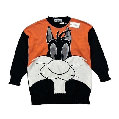 VTG 90s ICEBERG SYLVESTER CAT LOONEY TUNES 1993 KNIT SWEATER MADE