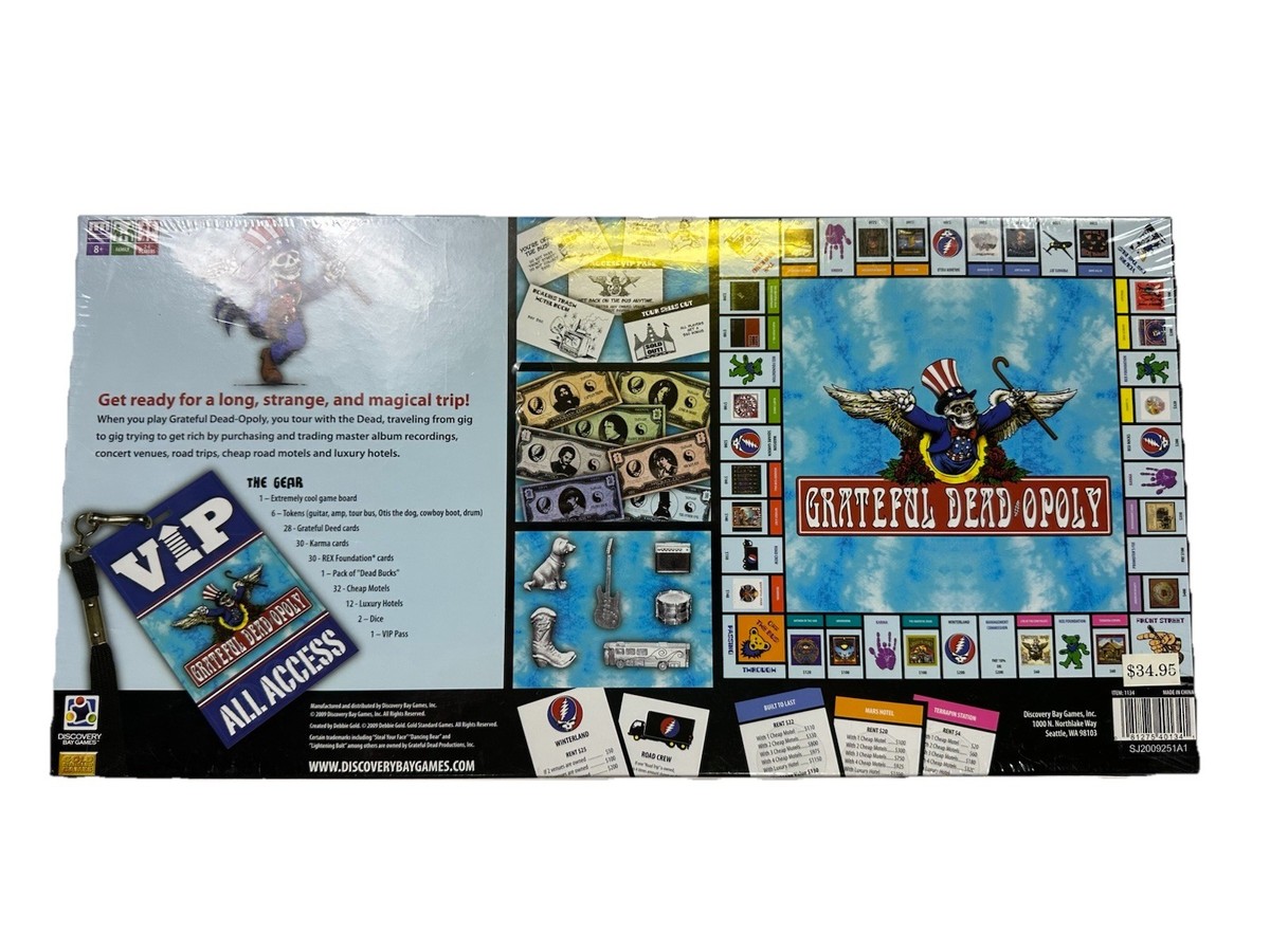 Discovery Bay Games Grateful Deadopoly Game Board - 1134 for