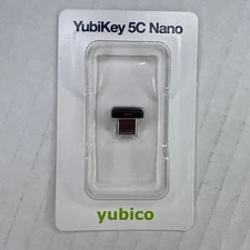 Yubico YubiKey 5C Nano USB-C Security Key Device - New Sealed