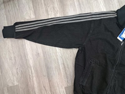 Adidas Originals Adicolor Denim Firebird Track Top Black JC6717