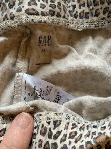 Girls Cat & Jack Cheetah Print & Gap Black Leggings (size 10/12) - Picture 3 of 4