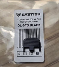 Bastion Serrated Aluminum Glock Slide Backplate