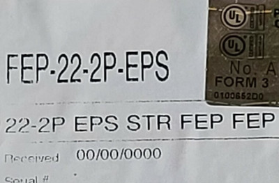 WCW Smartwire FEP-22-2P-EPS 22/2P FEP/FEP Individually Shielded Pairs Cable/10ft