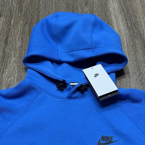 Nike Air Sportswear Tech Fleece BlueKnit Pullover Felpa con Cappuccio Uomo Taglia Small Alta - Foto 2 di 6