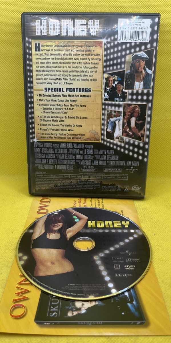 Honey (DVD 2004, Full Frame Edition, Jessica Alba, Mekhi Phifer