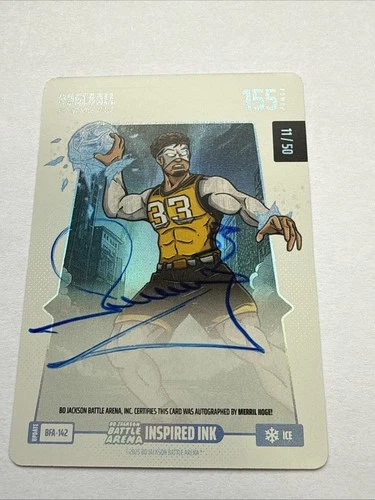 Bo Jackson Battle Arena - Hogeball- Inspired Ink Battlefoil - Ice #BFA-142 /50