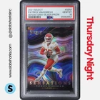 2021 PANINI SELECT #SEN-1 PATRICK MAHOMES II SENSATIONS SILVER PRIZM PSA 10