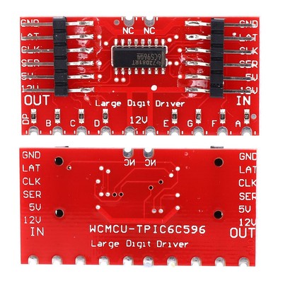 TPIC6C596 8-Bit-Schieberegistermodul-Zifferntreiber Mit 7-Segment-LED-Anzeige 