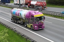 LKW Foto MAN TGX Silo-Sattelauflieger Österreich lila IMST SILO MELMER #h5ah
