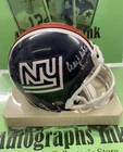 Craig Morton Autographed New York Giants 1975 Mini Helmet K38 Deceased Rare