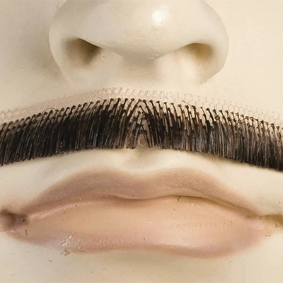 Human Hair Errol Flynn Mustache Light Brown 10 - Morris Costumes