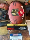 Mike Evans Autographed Football Genuine Leather Wilson The Duke PSA verified