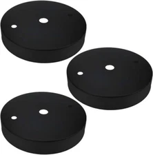 4 Inches Light Canopy Kit, Vintage Chandelier Ceiling Plate with Hook, Black 