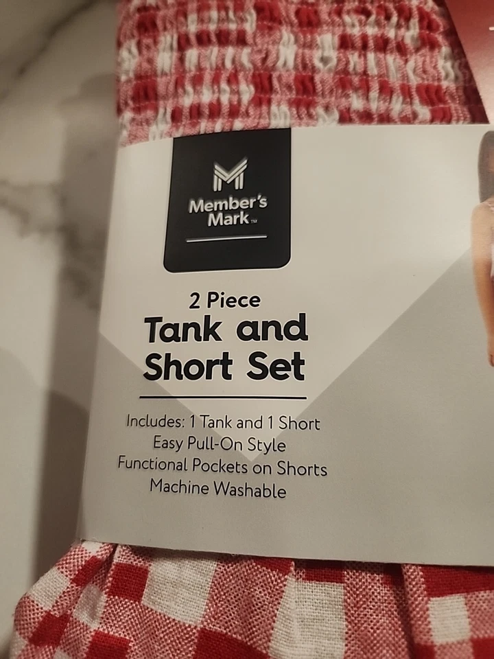 Member's Mark Girl's 2-Piece Woven Tank & Easy Pull-On Short Set - Image 2 of 4