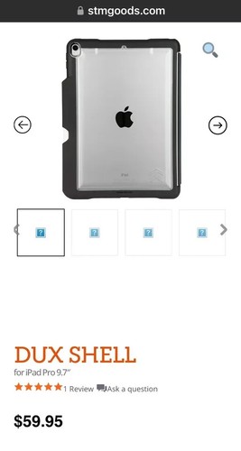 STM iPad 6th/5th/Pro/Air 2nd Generation Rugged Case (9.7-inch) Shockproof Cover - Picture 2 of 9