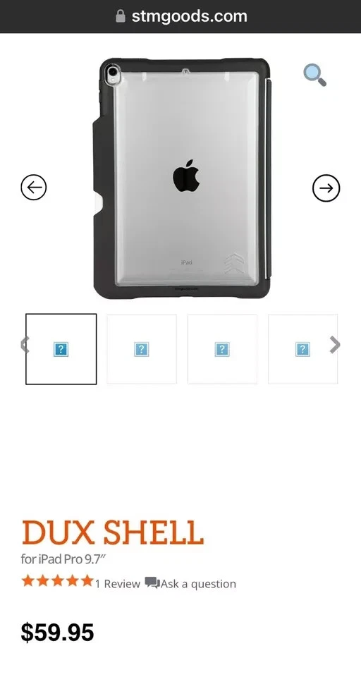 STM iPad 6th/5th/Pro/Air 2nd Generation Rugged Case (9.7-inch) Shockproof Cover - Image 2 of 4