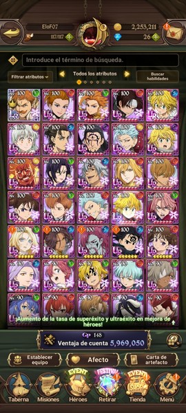 7DS THE SEVEN DEADLY SINS GRAND CROSS 6M CC BOX SIN LINKS (UNLINKED) PAGO PAYPAL