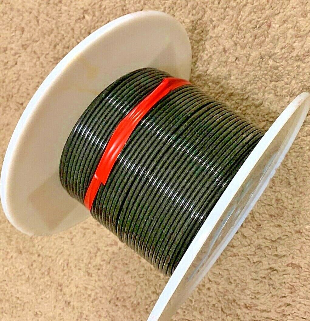 Tefzel Wire Mil Spec 10 AWG 500' Tin Plated Copper Black 150°C M
