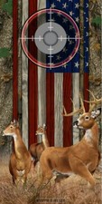 Cornhole Board Wrap American Flag Buck Does Deer Scope Forest Camo SINGLE  11