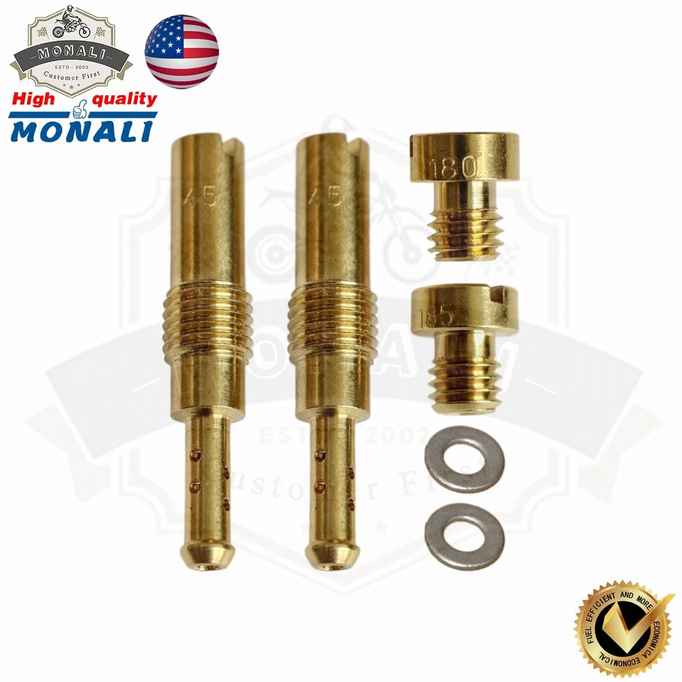 95-07 VT1100 VT1100C2 VT 1100 Shadow Ace Stage 2 Carburetor JET kit 45 180 185 - Imagem 2 de 2