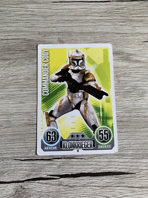 FORCE ATTAX. Star Wars. Clone Wars. Serie 1 Karte 18: Commander Cody. Gebraucht.