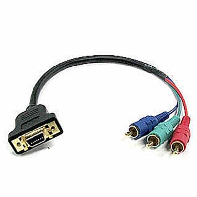 D Terminal (female) - Component (male) Conversion Video Kabel 0,3m NEU