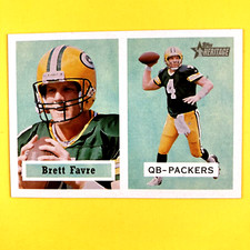 Brett Favre 2002 Topps Heritage Black Back Parallel #154 NFL Green Bay Packers