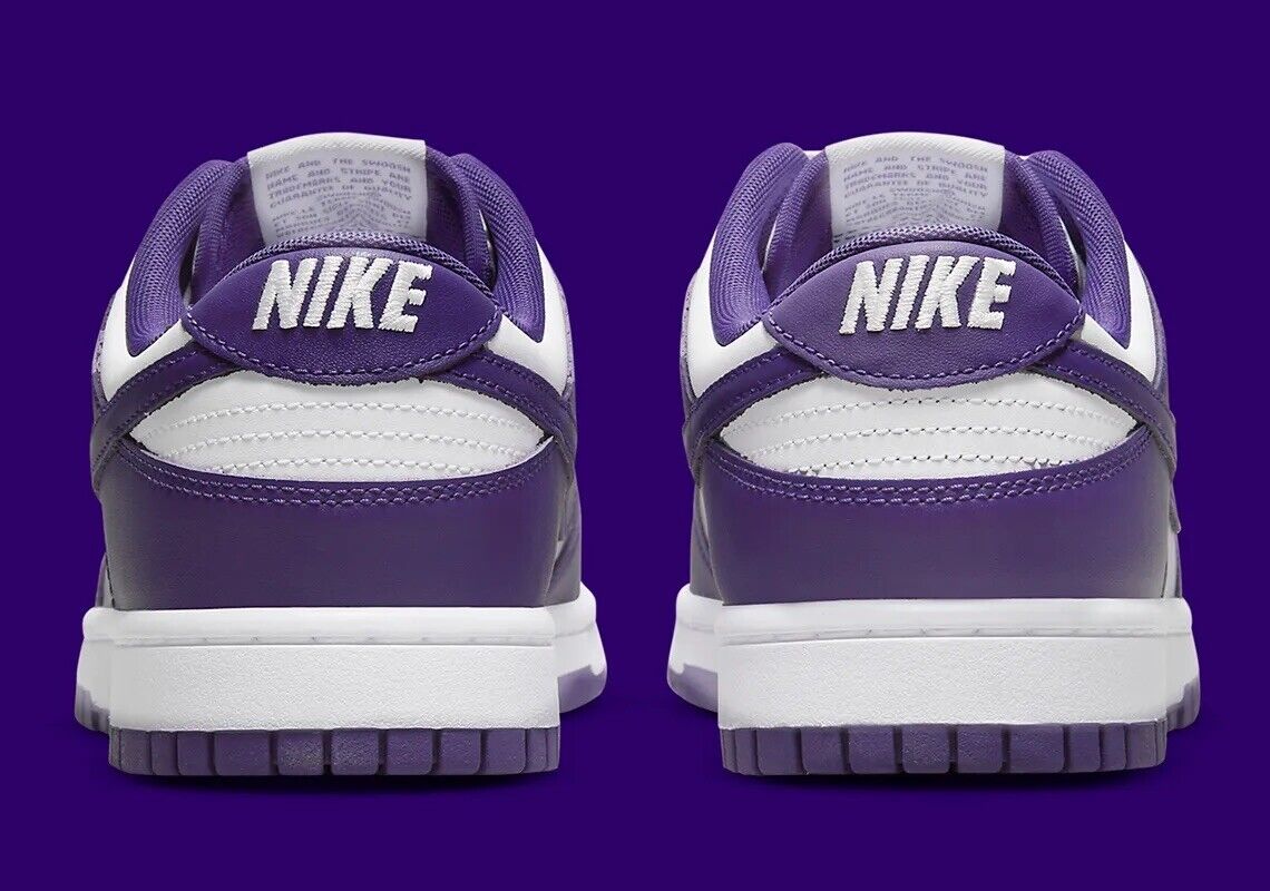 Nike Dunk Low Championship Court Purple White Mens Size US 9 Nike Dunk Low Championship Court Purple White Mens Size US 9