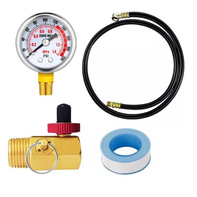 #ad Air Tank Repair Kit Air Tank Valve Kit with Gauge Come with 2quot; Pressure USA $19.94