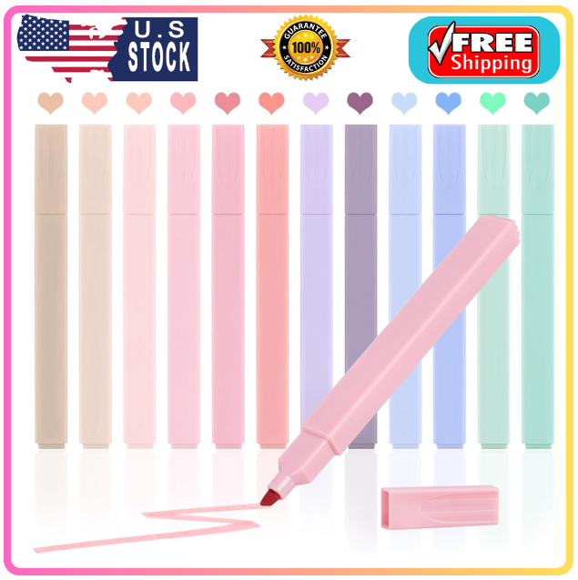 12Pcs Bible Highlighters, Bible Highlighters No Bleed, Pastel Highlighter Set, C-image