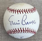 Chicago Cubs Ernie Banks autographed baseball With hall of fame Insc