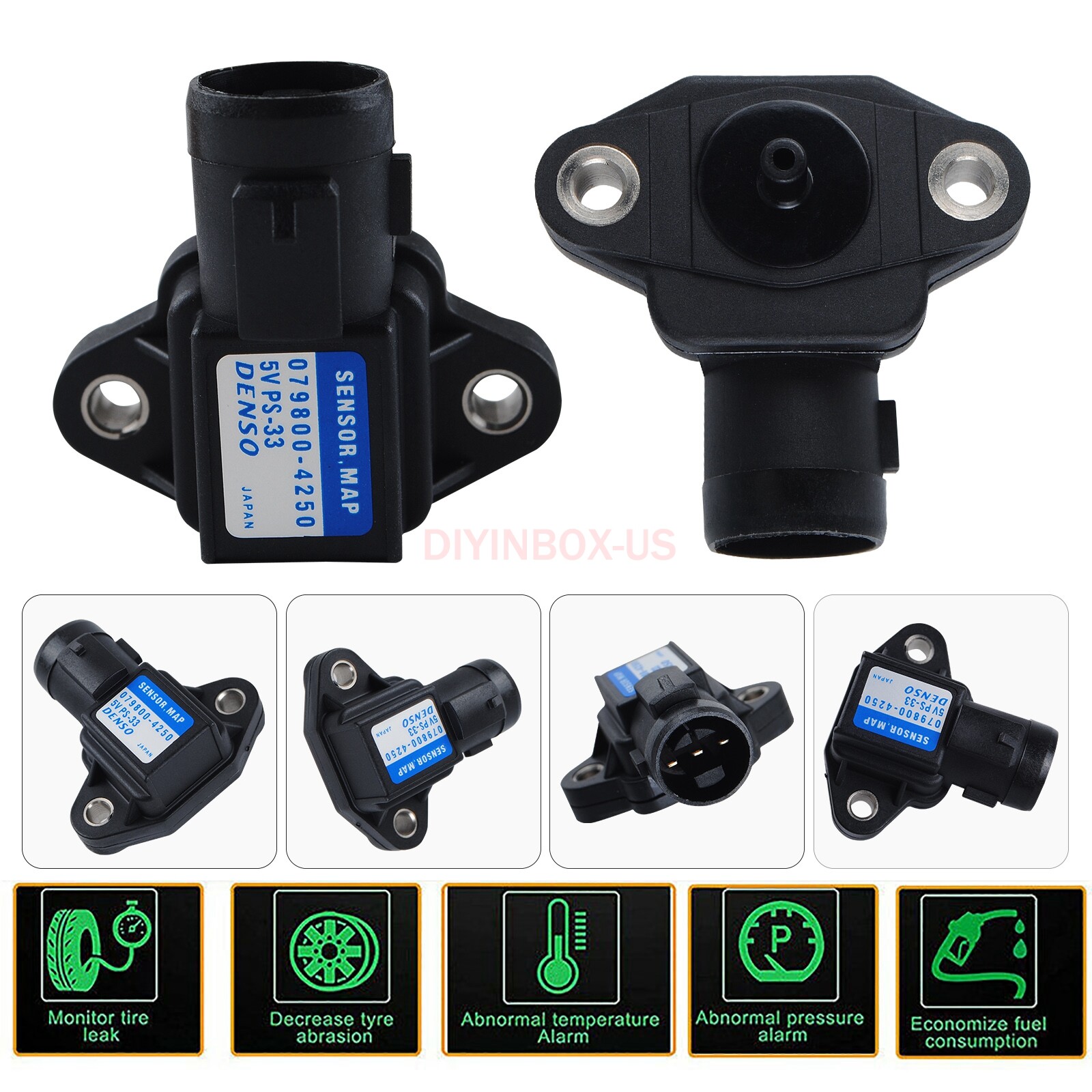 0798004250 MAP Manifold Air Pressure Sensor For Honda Accord 37830P05